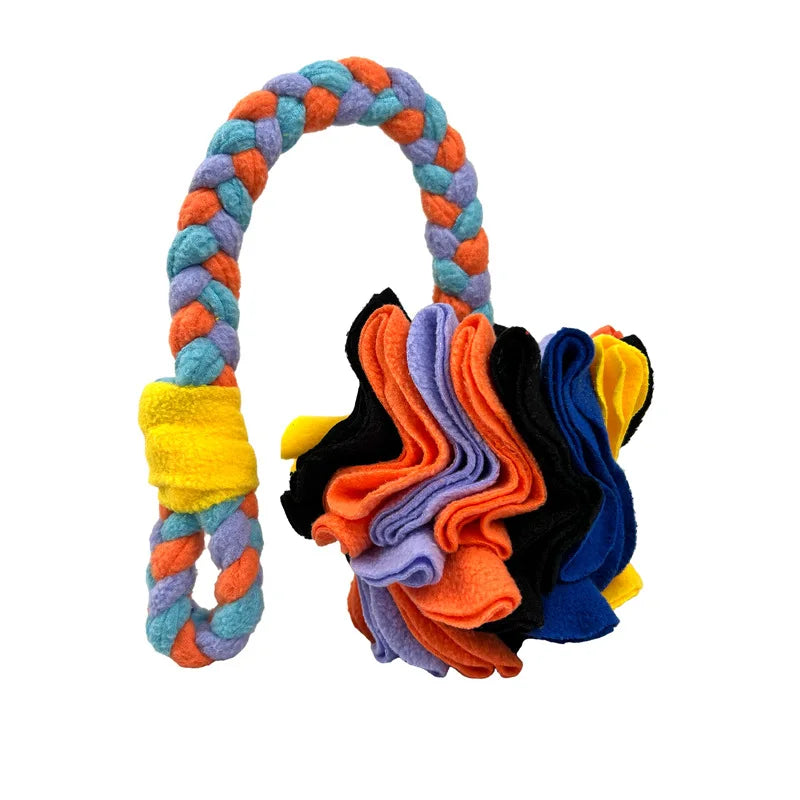 New Pet Toys Smell Balls, Cats and Dogs Grind Their Teeth, Hide and Eat Interactive Balls, and Throw Hand-woven Plush Toy Balls.