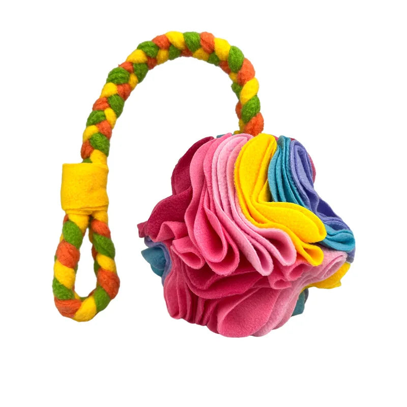 New Pet Toys Smell Balls, Cats and Dogs Grind Their Teeth, Hide and Eat Interactive Balls, and Throw Hand-woven Plush Toy Balls.