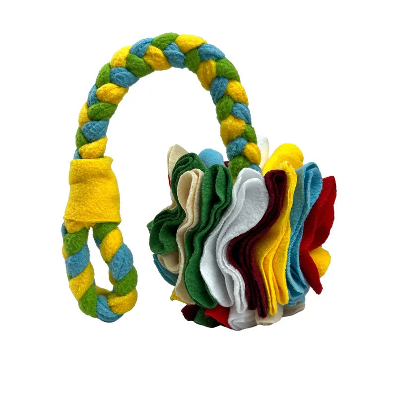 New Pet Toys Smell Balls, Cats and Dogs Grind Their Teeth, Hide and Eat Interactive Balls, and Throw Hand-woven Plush Toy Balls.