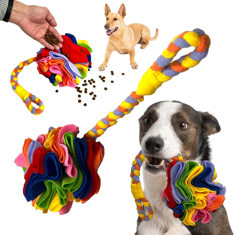 New Pet Toys Smell Balls, Cats and Dogs Grind Their Teeth, Hide and Eat Interactive Balls, and Throw Hand-woven Plush Toy Balls.