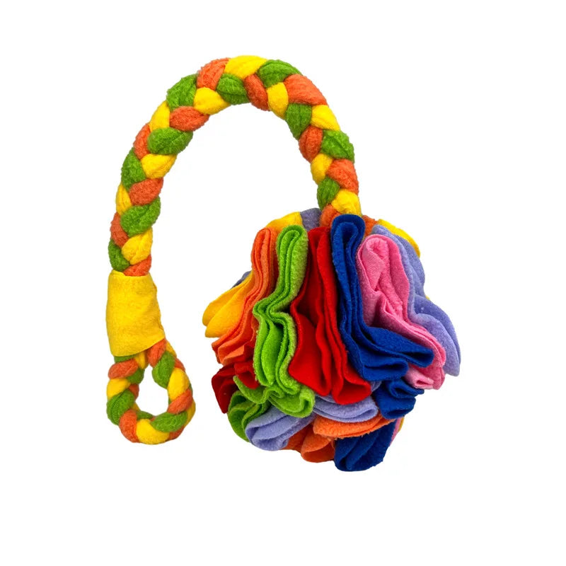 New Pet Toys Smell Balls, Cats and Dogs Grind Their Teeth, Hide and Eat Interactive Balls, and Throw Hand-woven Plush Toy Balls.